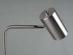 MeineWunschleuchte LED Schreibtischlampe In Silber Matt, Spot Schwenkbar, Höhe 45cm -Bestes Beleuchtungs Geschäft led schreibtischlampe in silber matt spot schwenkb 4