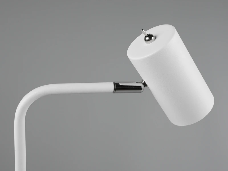 MeineWunschleuchte LED Schreibtischlampe In Weiß Matt, Spot Schwenkbar, Höhe 45cm 7 MeineWunschleuchte LED Schreibtischlampe In Weiß Matt, Spot Schwenkbar, Höhe 45cm – Bild 5