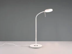 Trio Leuchten LED Schreibtischleuchte MONZA Dimmbar Mit Flexarm, Höhe 57cm, Weiß -Bestes Beleuchtungs Geschäft led schreibtischleuchte monza dimmbar mit flexarm 1 2
