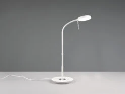 Trio Leuchten LED Schreibtischleuchte MONZA Dimmbar Mit Flexarm, Höhe 57cm, Weiß -Bestes Beleuchtungs Geschäft led schreibtischleuchte monza dimmbar mit flexarm 1 4
