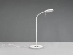 Trio Leuchten LED Schreibtischleuchte MONZA Dimmbar Mit Flexarm, Höhe 57cm, Weiß -Bestes Beleuchtungs Geschäft led schreibtischleuchte monza dimmbar mit flexarm 1 5
