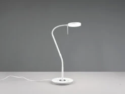 Trio Leuchten LED Schreibtischleuchte MONZA Dimmbar Mit Flexarm, Höhe 57cm, Weiß -Bestes Beleuchtungs Geschäft led schreibtischleuchte monza dimmbar mit flexarm 1 6
