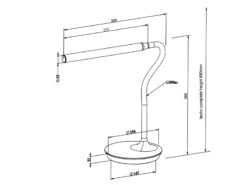 Reality Leuchten LED Schreibtischleuchte TORO Schwarz, Dimmbar & Lichtfarbe Einstellbar, 38cm -Bestes Beleuchtungs Geschäft led schreibtischleuchte toro schwarz dimmbar licht 8