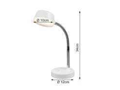 MeineWunschleuchte LED Schreibtischleuchten 2er SET Flexibel, Kunststoff Weiß, 34cm Hoch 13 MeineWunschleuchte LED Schreibtischleuchten 2er SET Flexibel, Kunststoff Weiß, 34cm Hoch -Bestes Beleuchtungs Geschäft led schreibtischleuchten 2er set flexibel kunststo 3