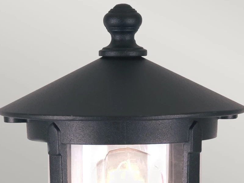 MeineWunschleuchte LED Sockel Laterne Aus Alu Im Landhausstil, Schwarz Höhe 34cm 8 MeineWunschleuchte LED Sockel Laterne Aus Alu Im Landhausstil, Schwarz Höhe 34cm – Bild 6