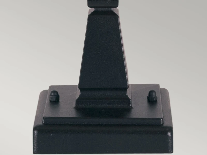 MeineWunschleuchte LED Sockel Laterne Aus Alu Im Landhausstil, Schwarz Höhe 34cm 9 MeineWunschleuchte LED Sockel Laterne Aus Alu Im Landhausstil, Schwarz Höhe 34cm – Bild 7