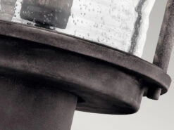 MeineWunschleuchte LED Sockel Laterne Im Industriedesign, Anthrazit Höhe 47cm -Bestes Beleuchtungs Geschäft led sockel laterne im industriedesign anthrazit ho 4