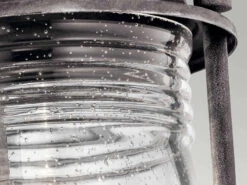 MeineWunschleuchte LED Sockel Laterne Im Industriedesign, Anthrazit Höhe 47cm -Bestes Beleuchtungs Geschäft led sockel laterne im industriedesign anthrazit ho 5