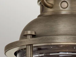 MeineWunschleuchte LED Sockel Laterne Im Industriedesign, Bronze Höhe 47cm -Bestes Beleuchtungs Geschäft led sockel laterne im industriedesign bronze hoehe 5