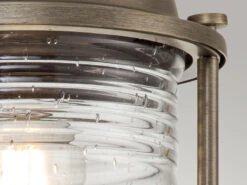 MeineWunschleuchte LED Sockel Laterne Im Industriedesign, Bronze Höhe 47cm -Bestes Beleuchtungs Geschäft led sockel laterne im industriedesign bronze hoehe 6