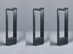 Trio Leuchten LED Sockelleuchte 3er Set In Anthrazit Höhe 50cm IP54 - Außenleuchte Wegeleuchte -Bestes Beleuchtungs Geschäft led sockelleuchte 3er set in anthrazit hoehe 50cm 1 2