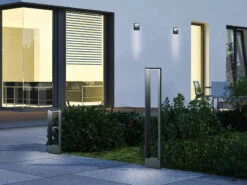 Trio Leuchten LED Sockelleuchte 3er Set In Anthrazit Höhe 50cm IP54 - Außenleuchte Wegeleuchte -Bestes Beleuchtungs Geschäft led sockelleuchte 3er set in anthrazit hoehe 50cm 1 4