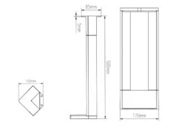 Trio Leuchten LED Sockelleuchte 3er Set In Anthrazit Höhe 50cm IP54 - Außenleuchte Wegeleuchte -Bestes Beleuchtungs Geschäft led sockelleuchte 3er set in anthrazit hoehe 50cm 1 5