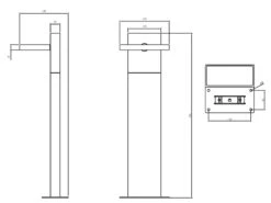 Trio Leuchten LED Sockelleuchte HORTON Schwenkbar In Anthrazit, Höhe 50cm, IP54 -Bestes Beleuchtungs Geschäft led sockelleuchte horton schwenkbar in anthrazit h 4