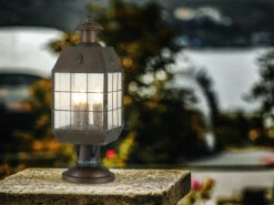 MeineWunschleuchte LED Sockelleuchte Im Antiken Landhausstil, Höhe 57cm -Bestes Beleuchtungs Geschäft led sockelleuchte im antiken landhausstil hoehe 57 4