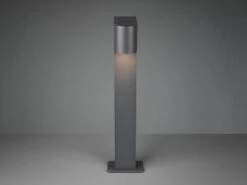 MeineWunschleuchte LED Sockelleuchte In Anthrazit Mit Erdspieß, Höhe 50cm -Bestes Beleuchtungs Geschäft led sockelleuchte in anthrazit mit erdspiess hoehe 9