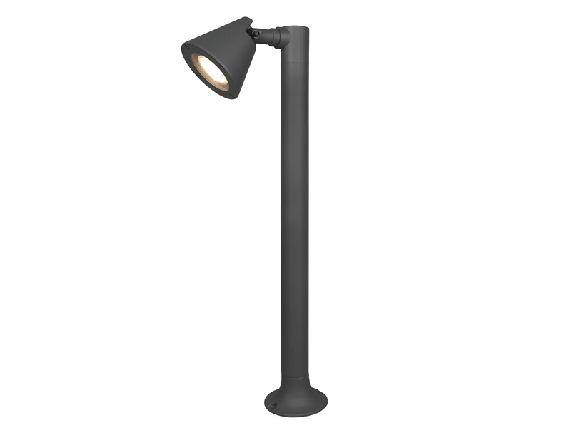 MeineWunschleuchte LED Sockelleuchte Spot Schwenkbar In Anthrazit, Höhe 60cm, IP44 4 MeineWunschleuchte LED Sockelleuchte Spot Schwenkbar In Anthrazit, Höhe 60cm, IP44 – Bild 2