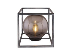 MeineWunschleuchte LED Solar Bodenleuchten, Würfel Mit Leuchtkugel Rauchfarbig Ø 20cm/25cm -Bestes Beleuchtungs Geschäft led solar bodenleuchten wuerfel mit leuchtkugel ra 7