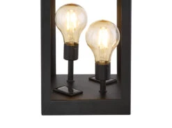 Globo LED Solar Tischleuchte Laterne DORIS Aus Metall In Schwarz, Höhe 28cm -Bestes Beleuchtungs Geschäft led solar tischleuchte laterne doris aus metall in 6