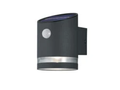 MeineWunschleuchte LED Solar Wandleuchte 2er Set Außenleuchte Mit Bewegungsmelder Anthrazit -Bestes Beleuchtungs Geschäft led solar wandleuchte 2er set aussenleuchte mit be 1