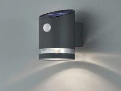 MeineWunschleuchte LED Solar Wandleuchte 2er Set Außenleuchte Mit Bewegungsmelder Anthrazit -Bestes Beleuchtungs Geschäft led solar wandleuchte 2er set aussenleuchte mit be 3