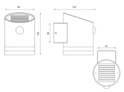 MeineWunschleuchte LED Solar Wandleuchte 2er Set Außenleuchte Mit Bewegungsmelder Anthrazit -Bestes Beleuchtungs Geschäft led solar wandleuchte 2er set aussenleuchte mit be 4