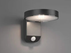 MeineWunschleuchte LED Solar Wandleuchte 2er Set Außenleuchten Mit Bewegungsmelder In Anthrazit -Bestes Beleuchtungs Geschäft led solar wandleuchte 2er set aussenleuchten mit b 3