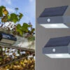 MeineWunschleuchte LED Solar Wandleuchte 2er SET Mit Bewegungsmelder, Breite 17,6cm 1 MeineWunschleuchte LED Solar Wandleuchte 2er SET Mit Bewegungsmelder, Breite 17,6cm -Bestes Beleuchtungs Geschäft led solar wandleuchte 2er set mit bewegungsmelder