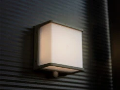 MeineWunschleuchte LED Solar Wandleuchte 2er SET Mit Bewegungsmelder, 15 X 17 Cm -Bestes Beleuchtungs Geschäft led solar wandleuchte 2er set mit bewegungsmelder 1 11