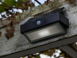 MeineWunschleuchte LED Solar Wandleuchte 2er SET Mit Bewegungsmelder, Breite 17,6cm -Bestes Beleuchtungs Geschäft led solar wandleuchte 2er set mit bewegungsmelder 1 4