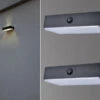 MeineWunschleuchte LED Solar Wandleuchte 2er SET Up And Down, Bewegungsmelder, Per App Steuerbar -Bestes Beleuchtungs Geschäft led solar wandleuchte 2er set up and down bewegung