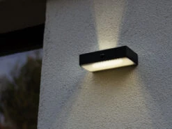 MeineWunschleuchte LED Solar Wandleuchte 2er SET Up And Down, Bewegungsmelder, Per App Steuerbar -Bestes Beleuchtungs Geschäft led solar wandleuchte 2er set up and down bewegung 4