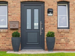 REV LED Solar Wandleuchte Außenleuchte MINI Fassadenbeleuchtung Schwarz 14,5x9,6cm -Bestes Beleuchtungs Geschäft led solar wandleuchte aussenleuchte mini fassadenb 2