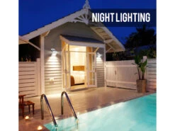 REV LED Solar Wandleuchte Außenleuchte MINI Fassadenbeleuchtung Weiß 14,5x9,6cm -Bestes Beleuchtungs Geschäft led solar wandleuchte aussenleuchte mini fassadenb 8