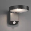 Reality Leuchten LED Solar Wandleuchte Außenleuchte POSADAS Mit Bewegungsmelder In Anthrazit -Bestes Beleuchtungs Geschäft led solar wandleuchte aussenleuchte posadas mit be