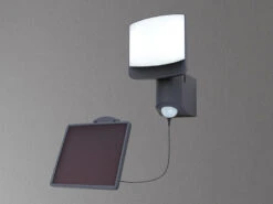 Lutec LED Solar Wandleuchte SUNSHINE Mit Bewegungsmelder IP54, Breite 12cm -Bestes Beleuchtungs Geschäft led solar wandleuchte sunshine mit bewegungsmelder 8