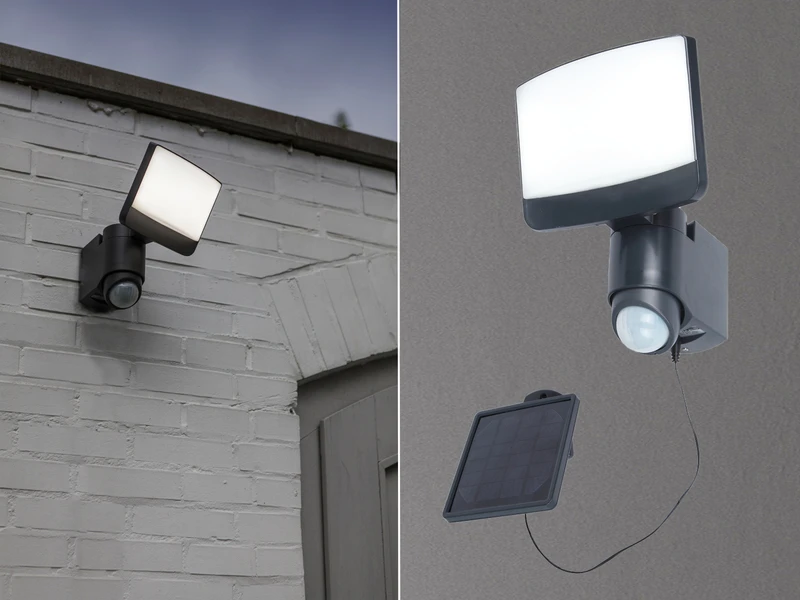 Lutec LED Solar Wandleuchte SUNSHINE Mit Bewegungsmelder IP44, Breite 18cm 3 Lutec LED Solar Wandleuchte SUNSHINE Mit Bewegungsmelder IP44, Breite 18cm