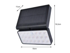Lutec LED Solar Wandleuchte TUDA 18x19cm Bewegungsmelder, Per App Steuerbar -Bestes Beleuchtungs Geschäft led solar wandleuchte tuda 18x19cm bewegungsmelder 3