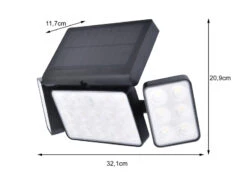 Lutec LED Solar Wandleuchte TUDA 32x21cm Bewegungsmelder, Per App Steuerbar -Bestes Beleuchtungs Geschäft led solar wandleuchte tuda 32x21cm bewegungsmelder 3