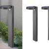 MeineWunschleuchte LED Solar Wegeleuchte 2er Set Außenleuchten Mit Bewegungsmelder In Anthrazit -Bestes Beleuchtungs Geschäft led solar wegeleuchte 2er set aussenleuchten mit b