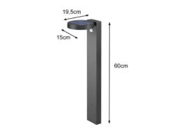 MeineWunschleuchte LED Solar Wegeleuchte 2er Set Außenleuchten Mit Bewegungsmelder In Anthrazit -Bestes Beleuchtungs Geschäft led solar wegeleuchte 2er set aussenleuchten mit b 2