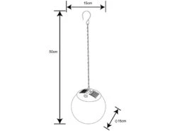 Globo LED Solarhängeleuchte - Leuchtkugel Ø 15cm, Rauchfarbig 13 Globo LED Solarhängeleuchte - Leuchtkugel Ø 15cm, Rauchfarbig -Bestes Beleuchtungs Geschäft led solarhaengeleuchte leuchtkugel 15cm rauchfarbi 2