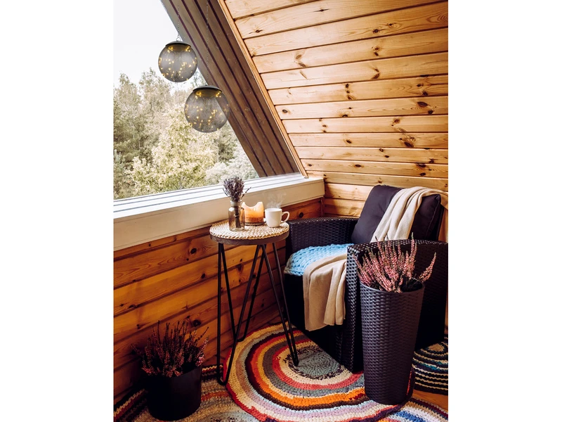 Globo LED Solarhängeleuchte - Leuchtkugel Ø 15cm, Rauchfarbig 7 Globo LED Solarhängeleuchte - Leuchtkugel Ø 15cm, Rauchfarbig – Bild 5