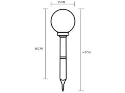Globo LED Solarkugel Garten - Leuchtkugel Ø 15cm Mit Erdspieß -Bestes Beleuchtungs Geschäft led solarkugel garten leuchtkugel 15cm mit erdspie 2