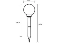 Globo LED Solarkugel Garten - Leuchtkugel Ø 20cm Mit Erdspieß -Bestes Beleuchtungs Geschäft led solarkugel garten leuchtkugel 20cm mit erdspie 12