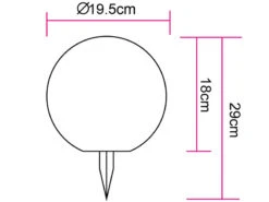 MeineWunschleuchte LED Solarkugeln 2er SET Ø 15cm & 19,5cm, Glasschirm Mit Erdspieß -Bestes Beleuchtungs Geschäft led solarkugeln 2er set 15cm 195cm glasschirm mit 1 3