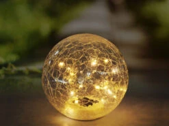 MeineWunschleuchte LED Solarkugeln 2er SET Ø 15cm & 19,5cm, Glasschirm Mit Erdspieß -Bestes Beleuchtungs Geschäft led solarkugeln 2er set 15cm 195cm glasschirm mit 1 7