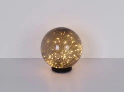 MeineWunschleuchte LED Solarkugeln 2er SET - Kugeln Rauchfarbig Ø 15cm Mit Erdspieß -Bestes Beleuchtungs Geschäft led solarkugeln 2er set kugeln rauchfarbig 15cm mi 3