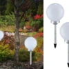 Globo LED Solarkugeln Garten - 2er SET, Leuchtkugel Ø 30cm Mit Erdspieß -Bestes Beleuchtungs Geschäft led solarkugeln garten 2er set leuchtkugel 30cm mi