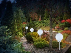 Globo LED Solarkugeln Garten - 2er SET, Leuchtkugel Ø 30cm Mit Erdspieß -Bestes Beleuchtungs Geschäft led solarkugeln garten 2er set leuchtkugel 30cm mi 3